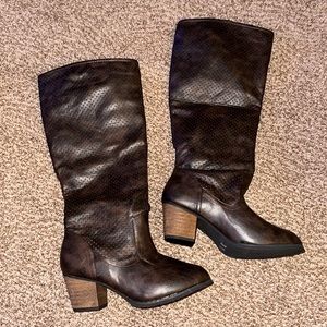 High Heel Brown Boots